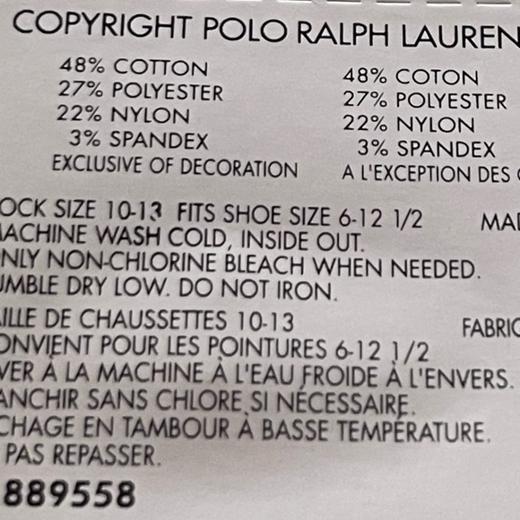 Polo Ralph Lauren Socks | 3 Pairs - Picture 6 of 6